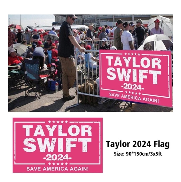Taylor Swift 2024 Flag, 3x5 ft, Pink Musician Flags ,President Flag - Picture 6 of 6